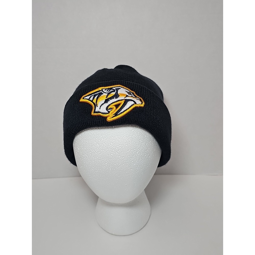 Nashville Predators Men's Beanie Hat Black‎ One Size  Tennessee Hockey NHL